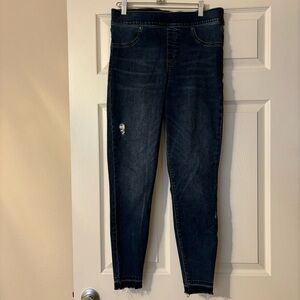 SPANX Skinny Distressed Jeggings, sz Large